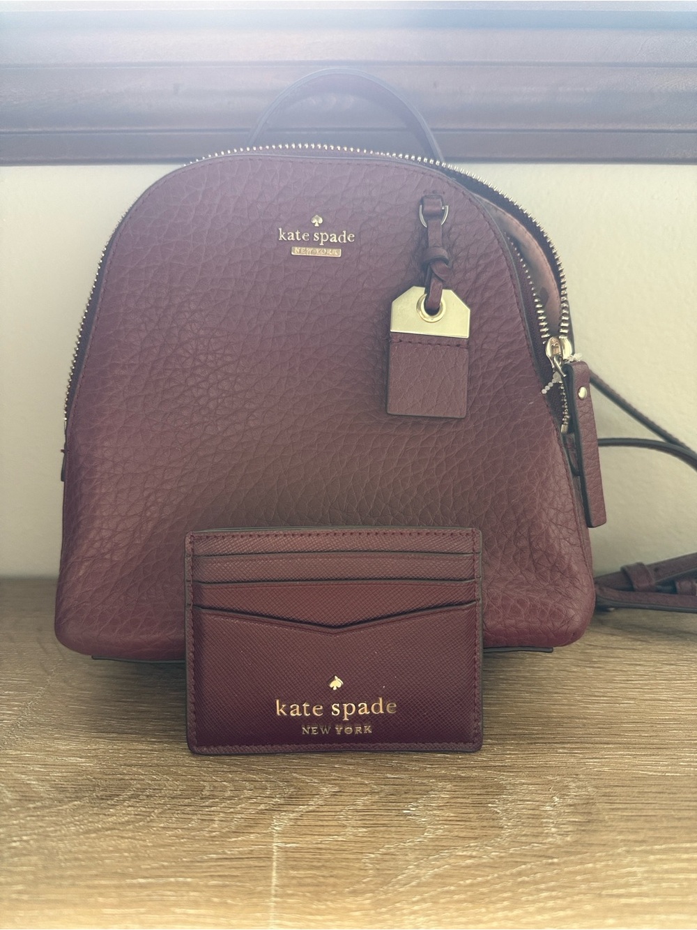 Kate Spade Bags | Mini Caden Carter Backpack with Matching Cardholder